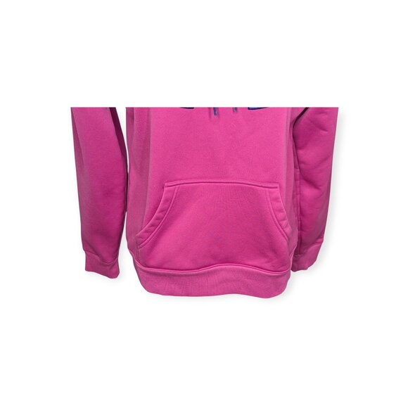 Under Armour Vibrant Pink Hoodie with Blue Accent Size Medium - Picture 5 of 15